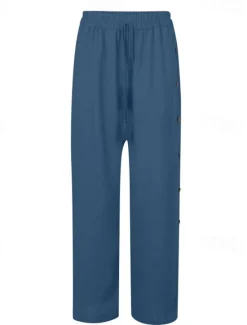 Clearance Women's Slacks Pants Trousers Casual Full Length Natural Plain Buckle Elastic Drawstring Design Outdoor Comfortable Holiday Daily Wear Weekend carmine Magenta Depression Green Grey Summer Regular Fit Women Pants
