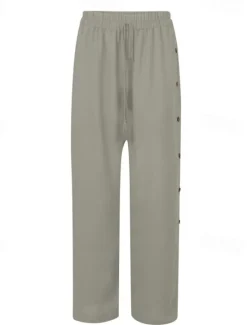 Clearance Women's Slacks Pants Trousers Casual Full Length Natural Plain Buckle Elastic Drawstring Design Outdoor Comfortable Holiday Daily Wear Weekend carmine Magenta Depression Green Grey Summer Regular Fit Women Pants