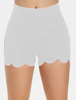 Women's Slim Shorts Fashion Short Plain Tummy Control Butt Lift Comfort High Elasticity Casual Daily Black White Beige Skinny Women Lingerie