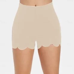 Sale Women's Slim Shorts Fashion Short Plain Tummy Control Butt Lift Comfort High Elasticity Casual Daily Black White Beige Skinny Women Lingerie