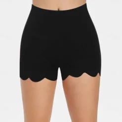 Sale Women's Slim Shorts Fashion Short Plain Tummy Control Butt Lift Comfort High Elasticity Casual Daily Black White Beige Skinny Women Lingerie