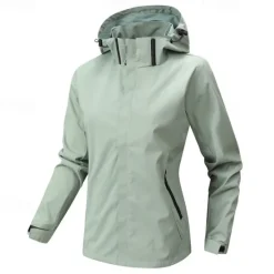 Best Women's Softshell Jacket Hiking Jacket Hiking Windbreaker Outdoor Thermal Warm Waterproof Windproof Jackets Rain Coats Outerwear Winter Jacket Full Length Hidden Zipper Fishing Camping / Hiking Women Jackets