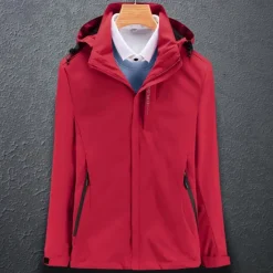 Best Women's Softshell Jacket Hiking Jacket Hiking Windbreaker Outdoor Thermal Warm Waterproof Windproof Jackets Rain Coats Outerwear Winter Jacket Full Length Hidden Zipper Fishing Camping / Hiking Women Jackets
