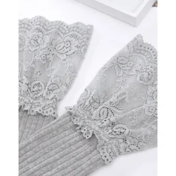Discount Women's Stockings Wedding Work Daily Lace Retro Cotton Simple Casual Vintage Retro Elastic Casual 1 Pair Women Socks