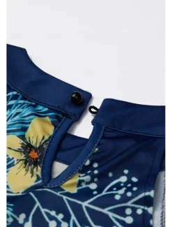 Women's Summer Dress Halter Neck Dress Print Dress Active Fashion Streetwear Outdoor Vacation Daily Regular Fit Paisley Sleeveless Halter Neck Yellow Royal Blue Blue Dark Blue Summer Spring Women Spring Dresses|Floral Dresses