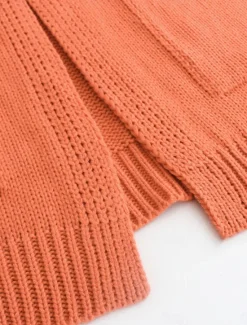 Sale Women's Sweater Cardigan Casual Soft Pure Color Ribbed Open Front Pocket Knitted Long Sleeve Regular Tops Knit Outdoor Daily Weekend Fall Winter Women Cardigans & Outerwears