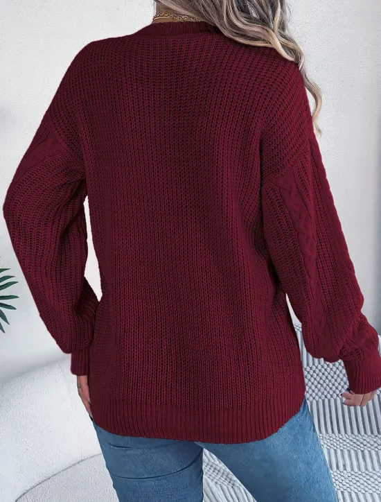 Online Women's Sweater Cardigan Casual Soft Pure Color Ribbed V Neck Buttons Pocket Knitted Long Sleeve Regular Tops Knit Outdoor Daily Weekend White Pink Fall Winter Women Cardigans & Outerwears