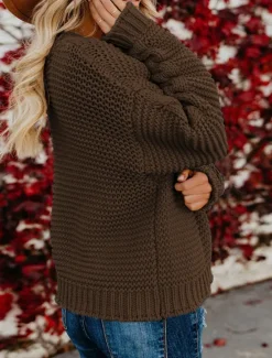 Clearance Women's Sweater Cardigan Casual Soft Pure Color Ribbed V Neck Knitted Long Sleeve Regular Tops Knit Outdoor Daily Weekend Army Green Blue Fall Winter Women Cardigans & Outerwears