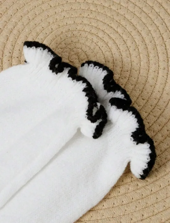 Best Women's Sweater Cardigan Casual Soft Pure Color Ribbed V Neck Ruffle Buttons Knitted Long Sleeve Regular Tops Knit Outdoor Daily Weekend Black White Fall Winter Women Cardigans & Outerwears|Pullovers & Tops