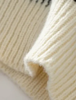 Discount Women's Sweater Casual Soft Geometric Ribbed Crew Neck Knitted Long Sleeve Regular Tops Knit Outdoor Daily Weekend Fall Winter Women Pullovers & Tops