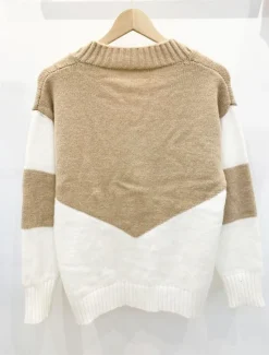 Discount Women's Sweater Pullover Sweater Jumper Casual Soft Color Block Ribbed V Neck Knitted Long Sleeve Regular Tops Knit Outdoor Daily Weekend Black Pink Fall Winter Women Pullovers & Tops