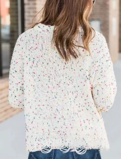 Clearance Women's Sweater Pullover Sweater Jumper Casual Sweater Casual Soft Geometric Ribbed Crew Neck Knitted Long Sleeve Regular Tops Knit Outdoor Daily Weekend Pink Beige Fall Winter Women Pullovers & Tops