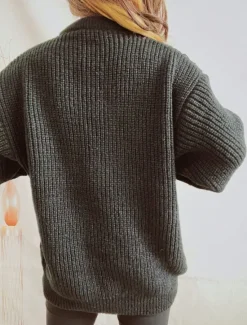 Discount Women's Sweater Ugly Sweater Casual Soft Santa Claus Ribbed Crew Neck Knitted Long Sleeve Regular Tops Knit Outdoor Daily Weekend Black Fall Winter Women Pullovers & Tops