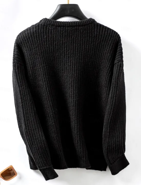 Online Women's Sweater Work Stylish Modern Long Sleeve Black Fall Winter Women Pullovers & Tops