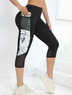 New Women's Sweatpants Chinos Fashion Streetwear Full Length High Waist Leopard Pocket Elastic Waistband Comfy Soft Comfortable Micro-elastic Outdoor Street Light Pink Brown black Robin's Egg Blue White Women Leggings