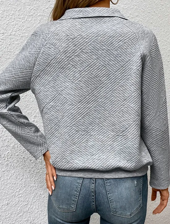 Outlet Women's Sweatshirt Crew Neck Long Sleeve Black Green Gray Fall Winter Women Hoodies & Sweatshirts