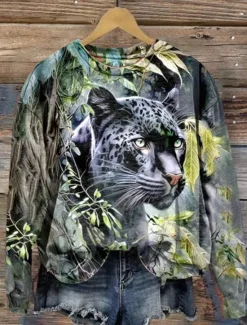 New Women's Sweatshirt Pullover Graphic Casual Sports Print Active Sportswear Round Neck Long Sleeve Top Micro-elastic Fall & Winter Comfrt Breathable Soft Fabric Women Hoodies & Sweatshirts