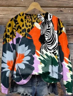 New Women's Sweatshirt Pullover Graphic Casual Sports Print Active Sportswear Round Neck Long Sleeve Top Micro-elastic Fall & Winter Comfrt Breathable Soft Fabric Women Hoodies & Sweatshirts
