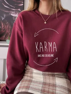 Hot Women's Sweatshirt Pullover Letter Street Casual Sports Basic Round Neck Long Sleeve Top Micro-elastic Fall & Winter Comfrt Breathable Soft Fabric Women Hoodies & Sweatshirts