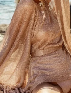 Women's Swimsuits Cover Up Swimsuit Lace up Vacation Beach Wear Solid Color Sleeveless Bathing Suits Women Cover Up