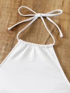 Outlet Women's Swimwear 2 Piece Boy Leg Swimsuit Backless Slim Vacation Beach Wear Floral Halter Neck Sleeveless Bathing Suits Women Tankinis
