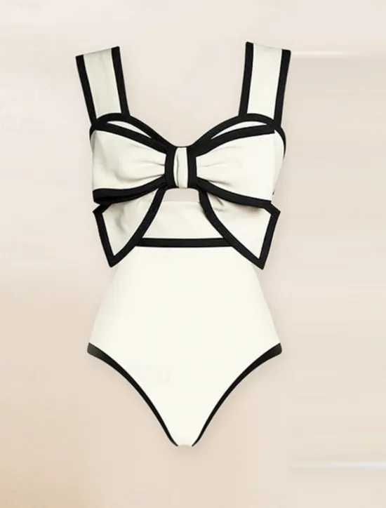Clearance Women's Swimwear 2 Piece Monokini Skirt Swimsuit Backless Tummy Control High Waist Slim Vacation Beach Wear Solid Color Halter Neck Sleeveless Bathing Suits Women One-Pieces