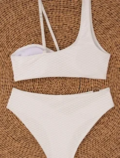 Clearance Women's Swimwear Bikini 2 Piece Cheeky Swimsuit Backless Cut Out Slim Vacation Beach Wear Solid Color Halter Neck Sleeveless Bathing Suits Women Bikinis