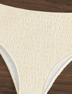 Hot Women's Swimwear Bikini 2 Piece Briefs Swimsuit Backless Slim Vacation Beach Wear Solid Color V Neck Sleeveless Bathing Suits Women Bikinis