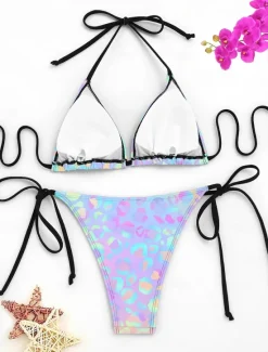 Online Women's Swimwear Bikini Swimsuit Stylish Ombre Sleeveless Bathing Suits Women Bikinis