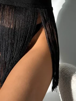 Outlet Women's Swimwear Cover Up Swimsuit Fringe Vacation Beach Wear Solid Color Sleeveless Bathing Suits Women Cover Up