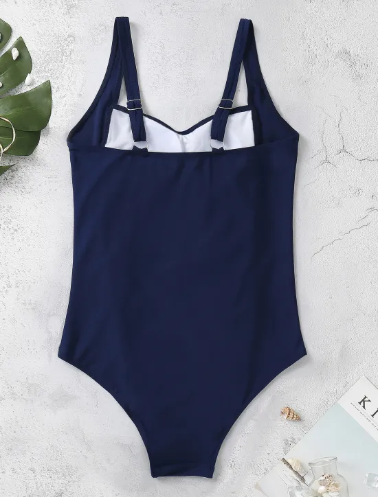 Hot Women's Swimwear One Piece Monokini Bathing Suits Swimsuit Ruched Tummy Control Slim Elegant Basic Solid Color Plain Strap Sleeveless Bathing Suits Women One-Pieces