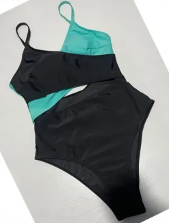 New Women's Swimwear One Piece Monokini Swimsuit Backless Tummy Control High Waist Slim Vacation Beach Wear Solid Color V Neck Sleeveless Bathing Suits Women One-Pieces