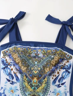 Hot Women's Swimwear One Piece 2 Piece Skirt Swimsuit Backless Tummy Control High Waist Slim Vacation Beach Wear Floral Scoop Neck Sleeveless Bathing Suits Women One-Pieces