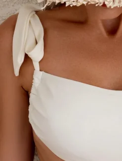 New Women's Swimwear One Piece Monokini Swimsuit Backless Tummy Control High Waist Slim Vacation Beach Wear Solid Color Asymmetric Neck Sleeveless Bathing Suits Women One-Pieces
