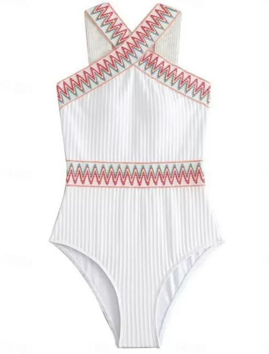 Discount Women's Swimwear One Piece Monokini Swimsuit Backless Tummy Control High Waist Slim Vacation Beach Wear Solid Color Halter Neck Sleeveless Bathing Suits Women One-Pieces