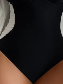 New Women's Swimwear One Piece Monokini Bathing Suits Cheeky Swimsuit Tummy Control High Waisted Beach Wear Sexy Color Block Strap Sleeveless Bathing Suits Women One-Pieces