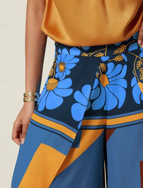 Hot Women's Swing Full Length Satin Micro-elastic Pants Birthday Weekend Blue Rose Red Spring & Summer S M L Women Pants