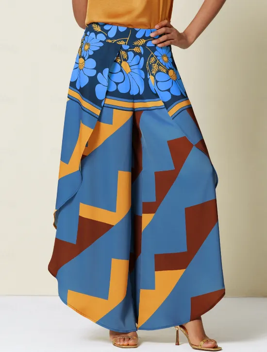 Hot Women's Swing Full Length Satin Micro-elastic Pants Birthday Weekend Blue Rose Red Spring & Summer S M L Women Pants