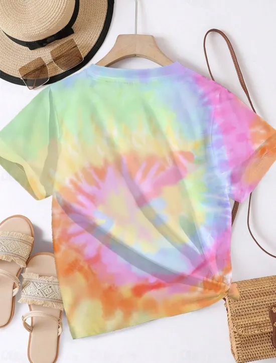 Clearance Women's T Shirt Animal Letter Casual Short Sleeve Round Neck Regular Tops Daily Print Summer Women T-Shirts