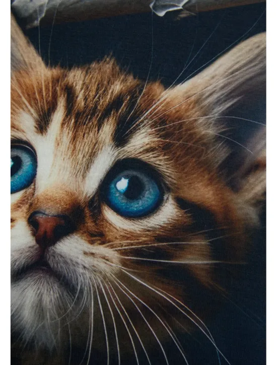 Best Women's T Shirt Fashion Cat Print Short Sleeve Regular Tops Round Neck Daily Weekend Summer 3D cat Women T-Shirts