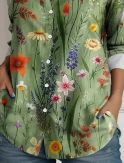 Discount Women's T Shirt Floral Elegant Vintage Daily T Regular Tops Work Daily s Print Spring Women T-Shirts|Spring Tops