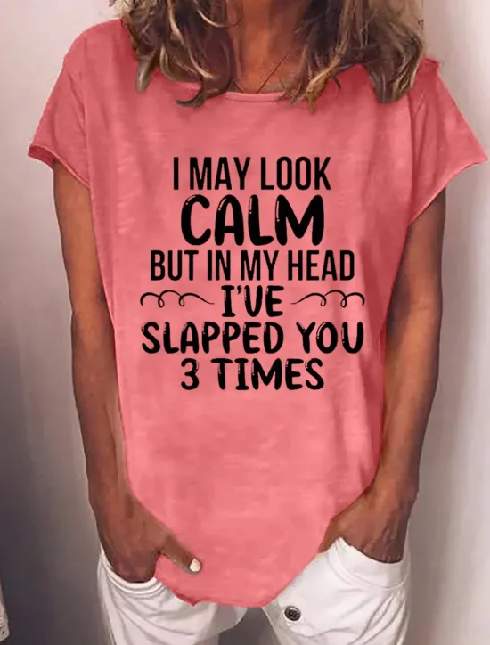 Outlet Women's T Shirt Letter Text Behavior Basic Neon & Bright Short Sleeve Round Neck Regular Tops Daily Weekend Print Black Red Blue Green Gray Spring, Fall, Winter, Summer Women T-Shirts