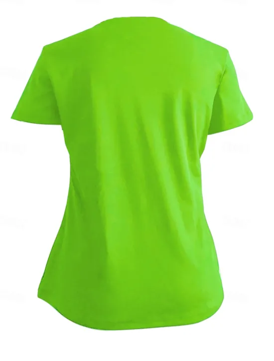 Sale Women's T Shirt Plain Basic Long Sleeve Flutter Sleeve V Neck Regular Tops Daily Sports Patchwork Black White Light Green Red Dark Green Summer Spring Fall Women T-Shirts
