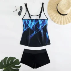 Best Women's Tankini Two Piece Swimsuit Racerback Swimwear Swimwear Sky Blue Purple Breathable Quick Dry Lightweight Sleeveless - Swimming Surfing Beach Summer Spring Women Tankinis
