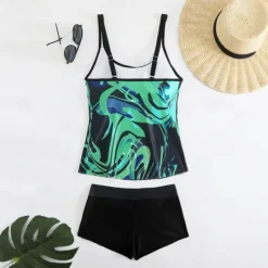 Best Women's Tankini Two Piece Swimsuit Racerback Swimwear Swimwear Sky Blue Purple Breathable Quick Dry Lightweight Sleeveless - Swimming Surfing Beach Summer Spring Women Tankinis