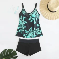 Best Women's Tankini Two Piece Swimsuit Racerback Swimwear Swimwear Sky Blue Purple Breathable Quick Dry Lightweight Sleeveless - Swimming Surfing Beach Summer Spring Women Tankinis