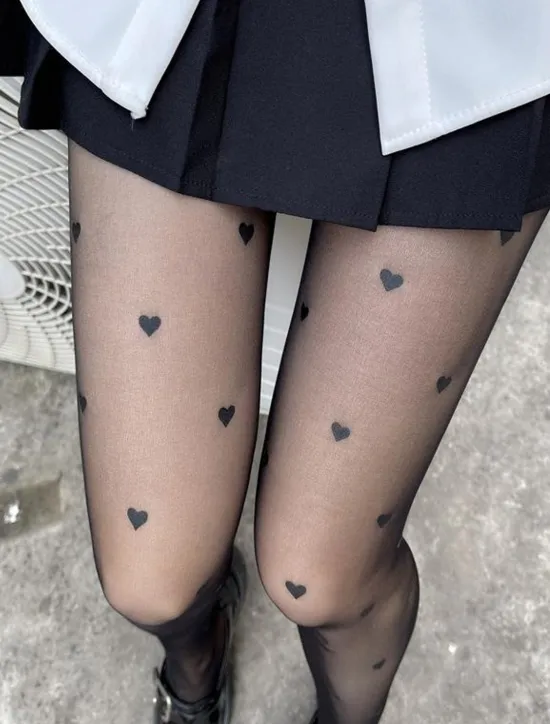 Discount Women's Tights Pantyhose Stockings Summer Tights Sunscreen Leg Shaping High Elasticity Sexy Casual Daily H82 love black H83 polka dot white H83 polka dot black One-Size Women Tights