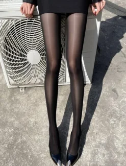 Discount Women's Tights Pantyhose Stockings Summer Tights Sunscreen Leg Shaping High Elasticity Sexy Casual Daily Nude Black Brown One-Size Women Tights