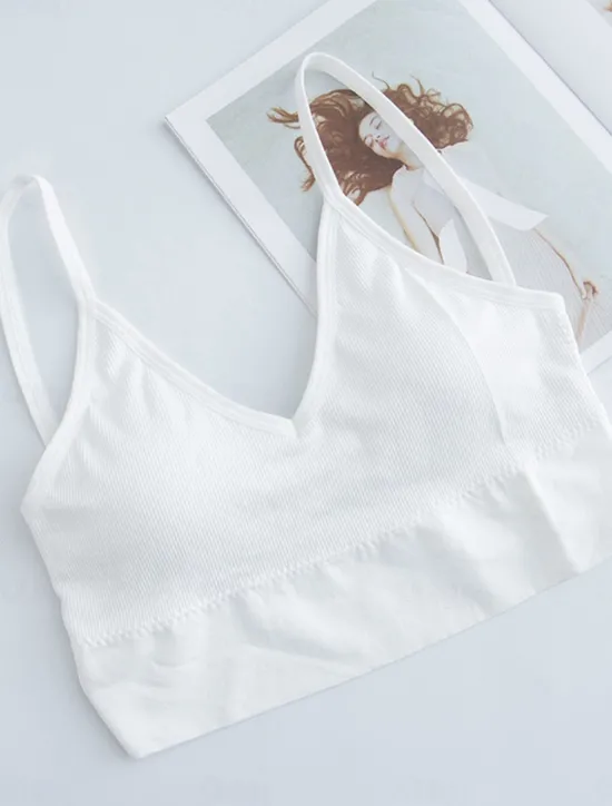 Clearance Women's Top Pure Color Fashion Sport Simple Daily Nylon Breathable Straps Sleeveless Tank Top Backless Chest pads Summer Spring Home Outfits Women Lingerie
