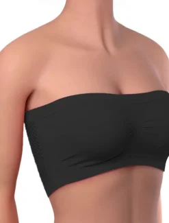 Women's Top Pure Color Fashion Hot Comfort Home Street Daily Nylon Breathable Bandeau Sleeveless Summer Spring Home Outfits Women Lingerie